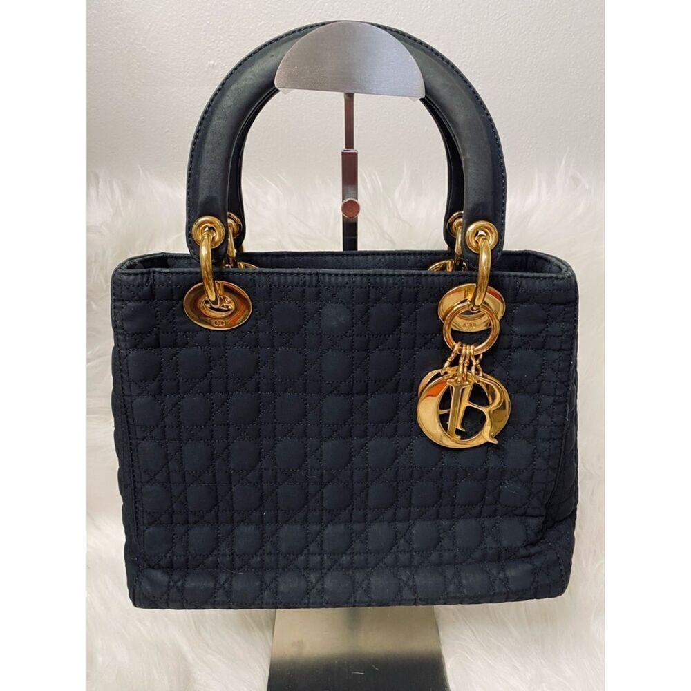 Lady Dior Vintage 1999 Medium Princess Diana Canage Tote w cert of authenticity